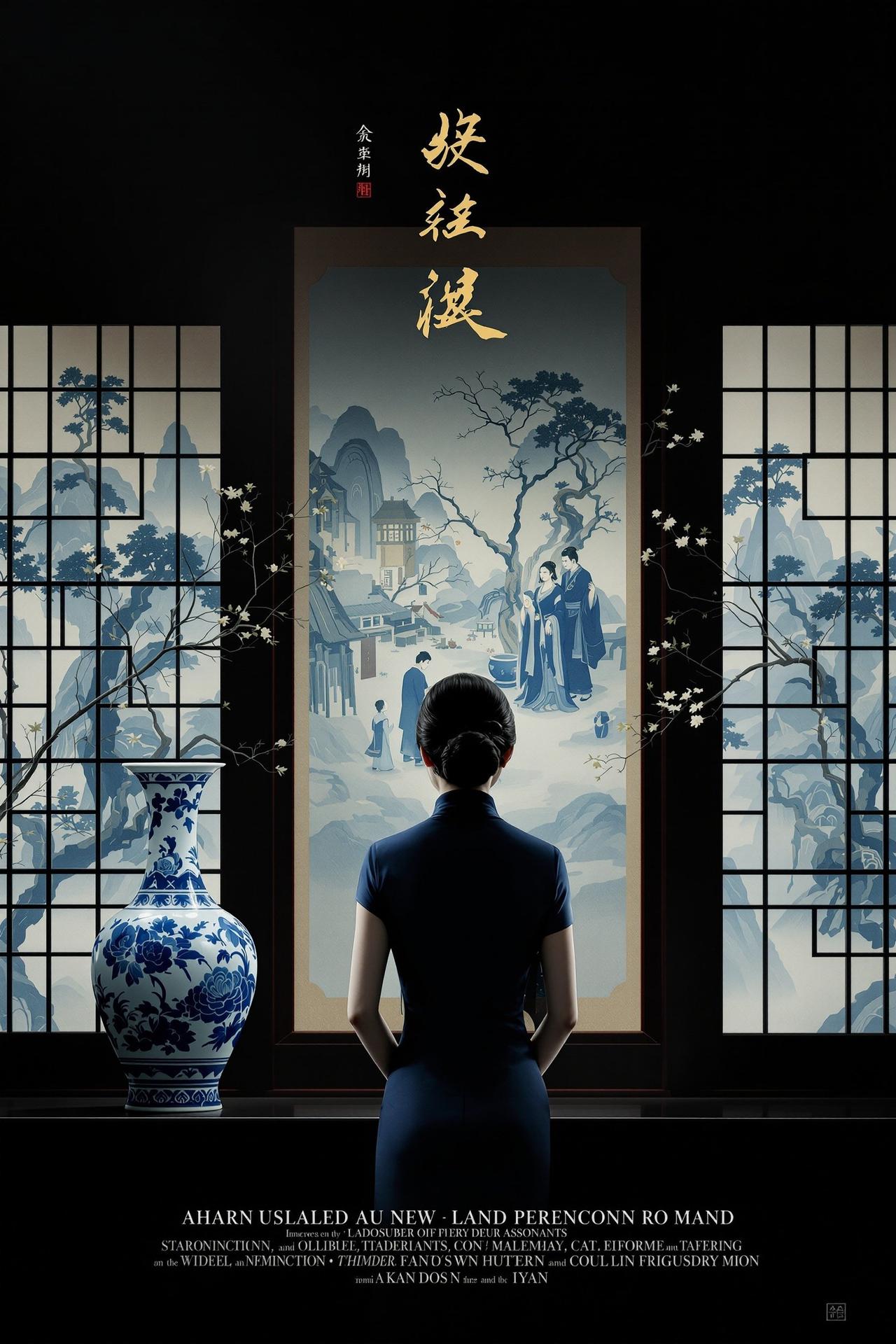 玖玖视频出品电影《青花往事》封面海报